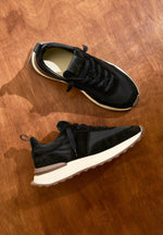 Monaco - Suede and Nylon Runner - Black