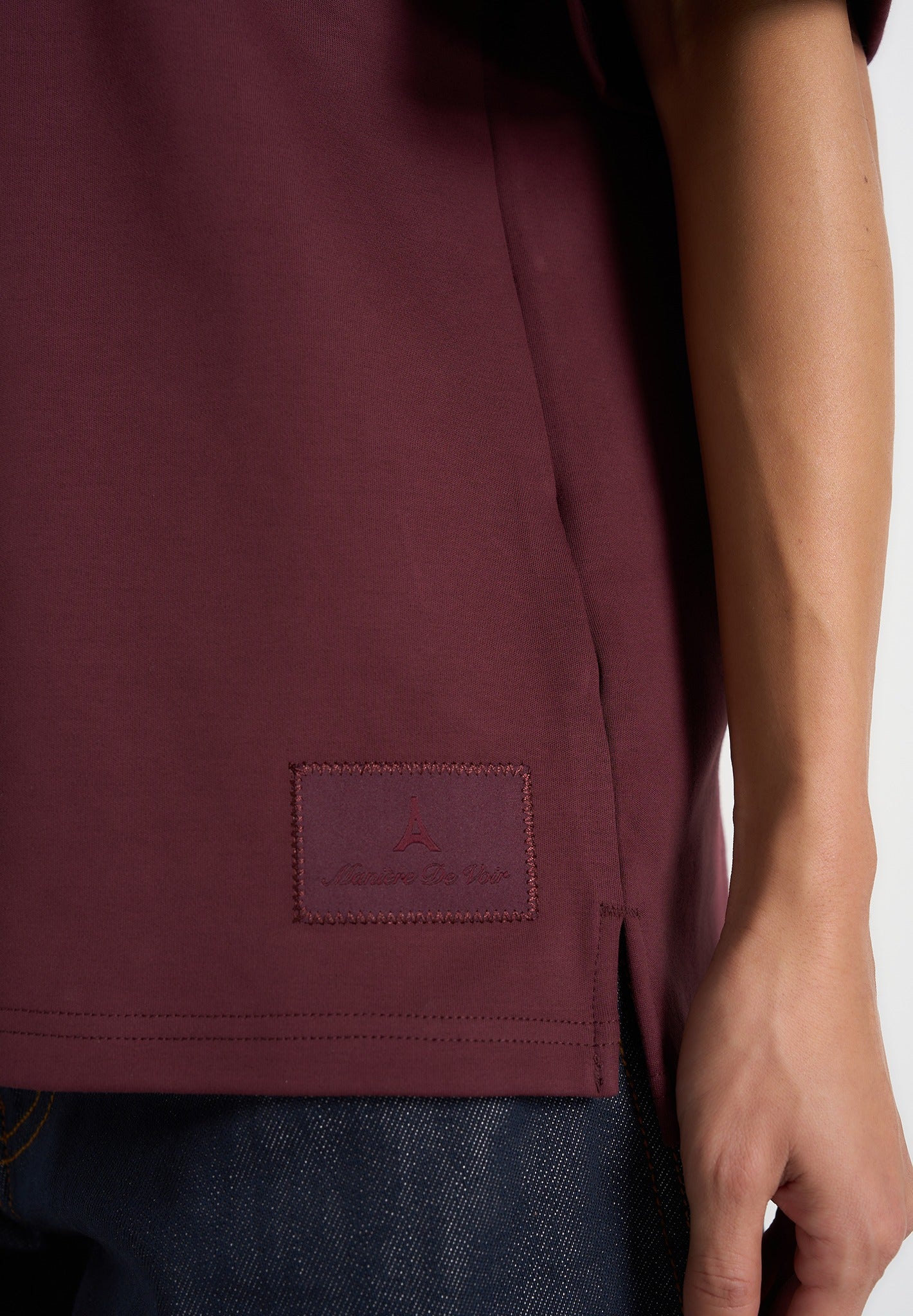 TS007 - Unisex Relaxed Fit Cotton T-Shirt - Wine Red