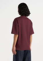 TS007 - Unisex Relaxed Fit Cotton T-Shirt - Wine Red
