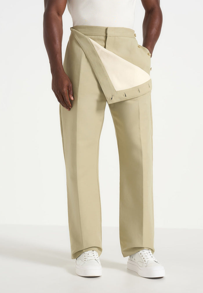 Henri - Foldover Pants - Sage