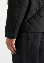 Elias - Quilted Shirt Jacket - Black