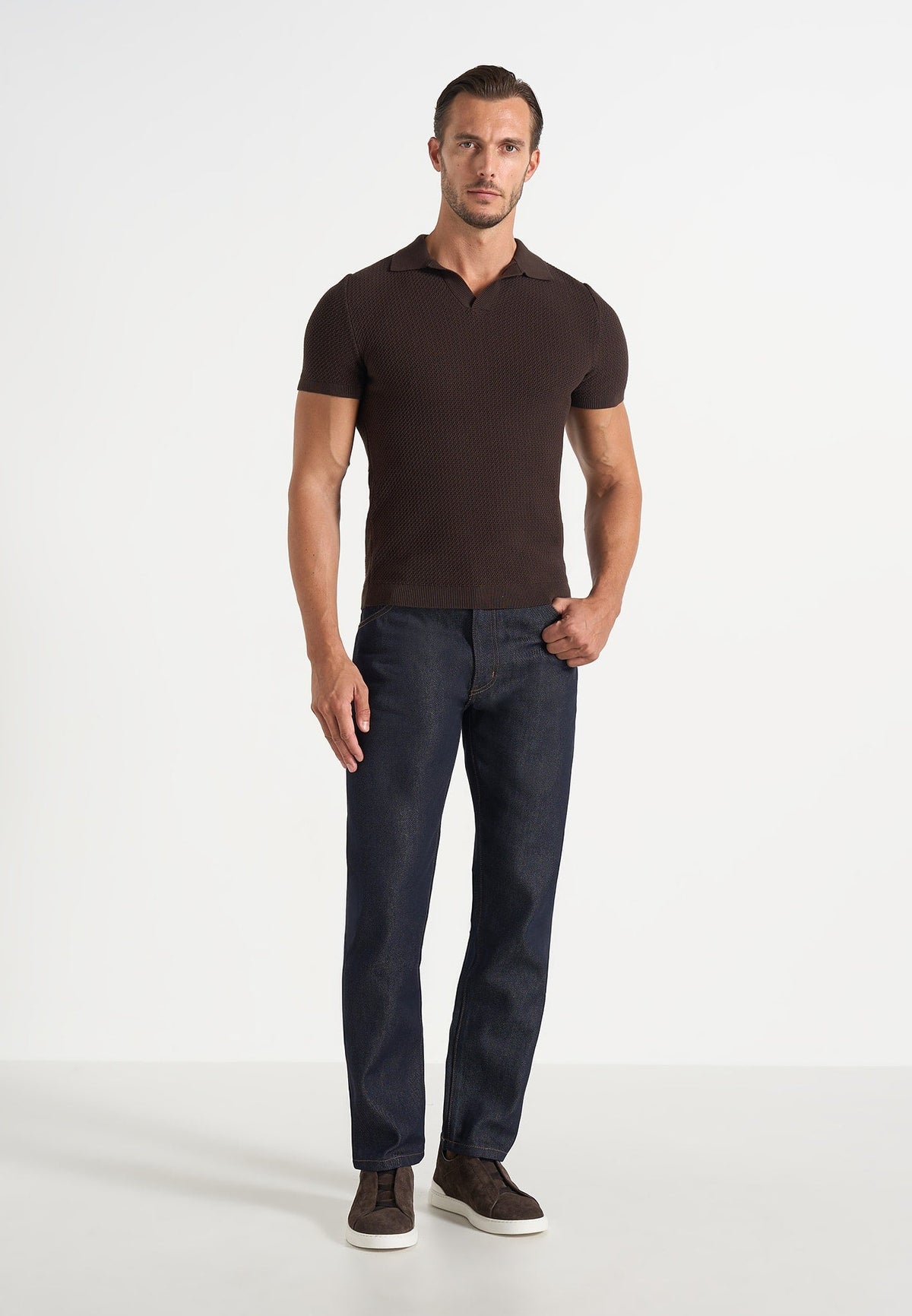 DN001 - Tapered Fit Denim Jeans - Indigo