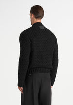 darel-speckled-knit-bomber-jacket-black