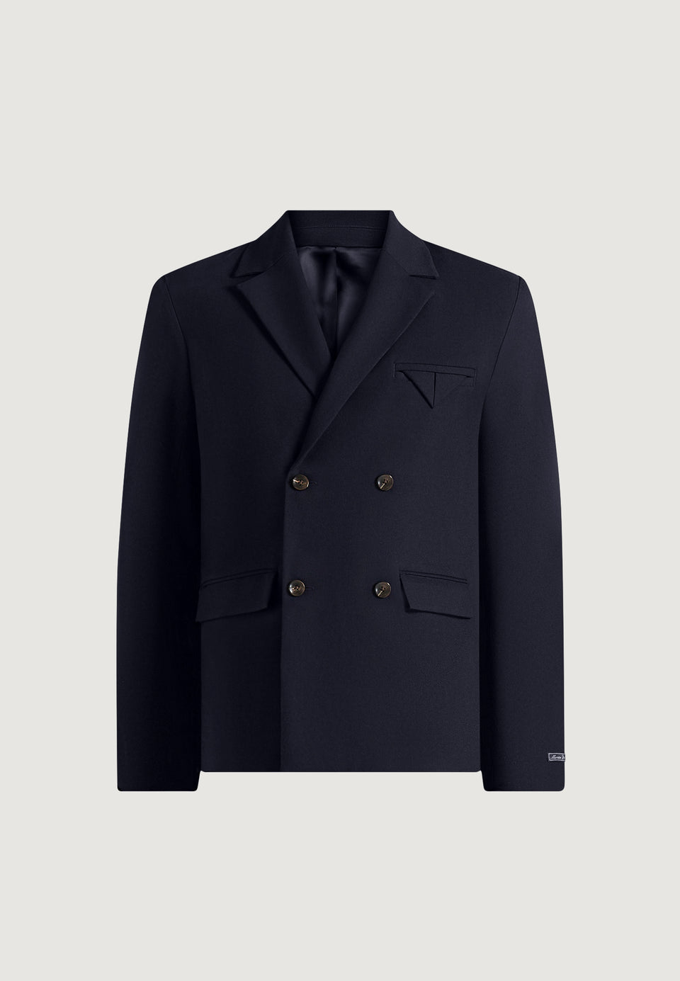 Didier - Double Breasted Wool-Blend Tailored Suit Jacket - Dark Navy