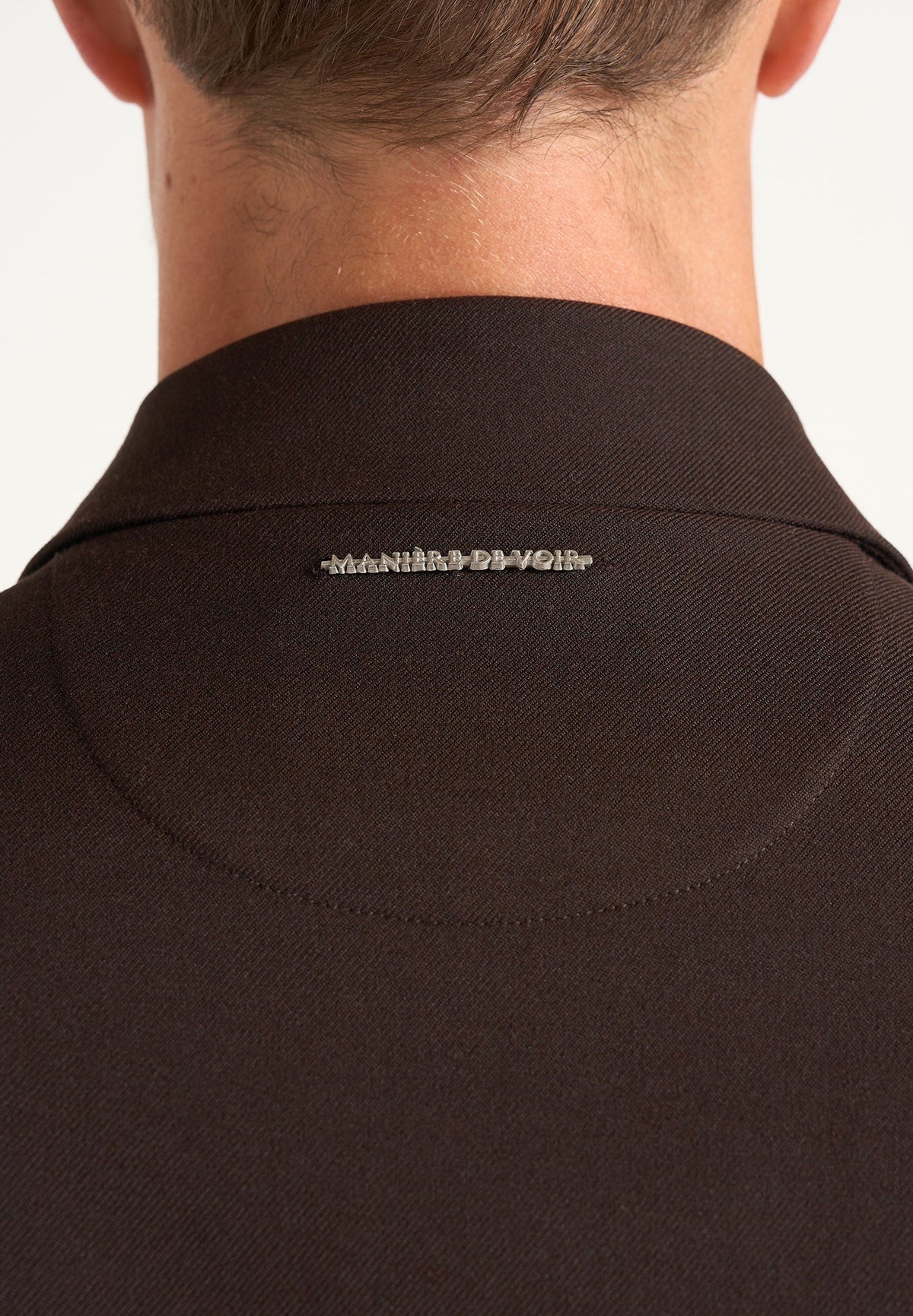 Valentin - Classic Tailored Wool-Blend Long Sleeve Shirt - Brown