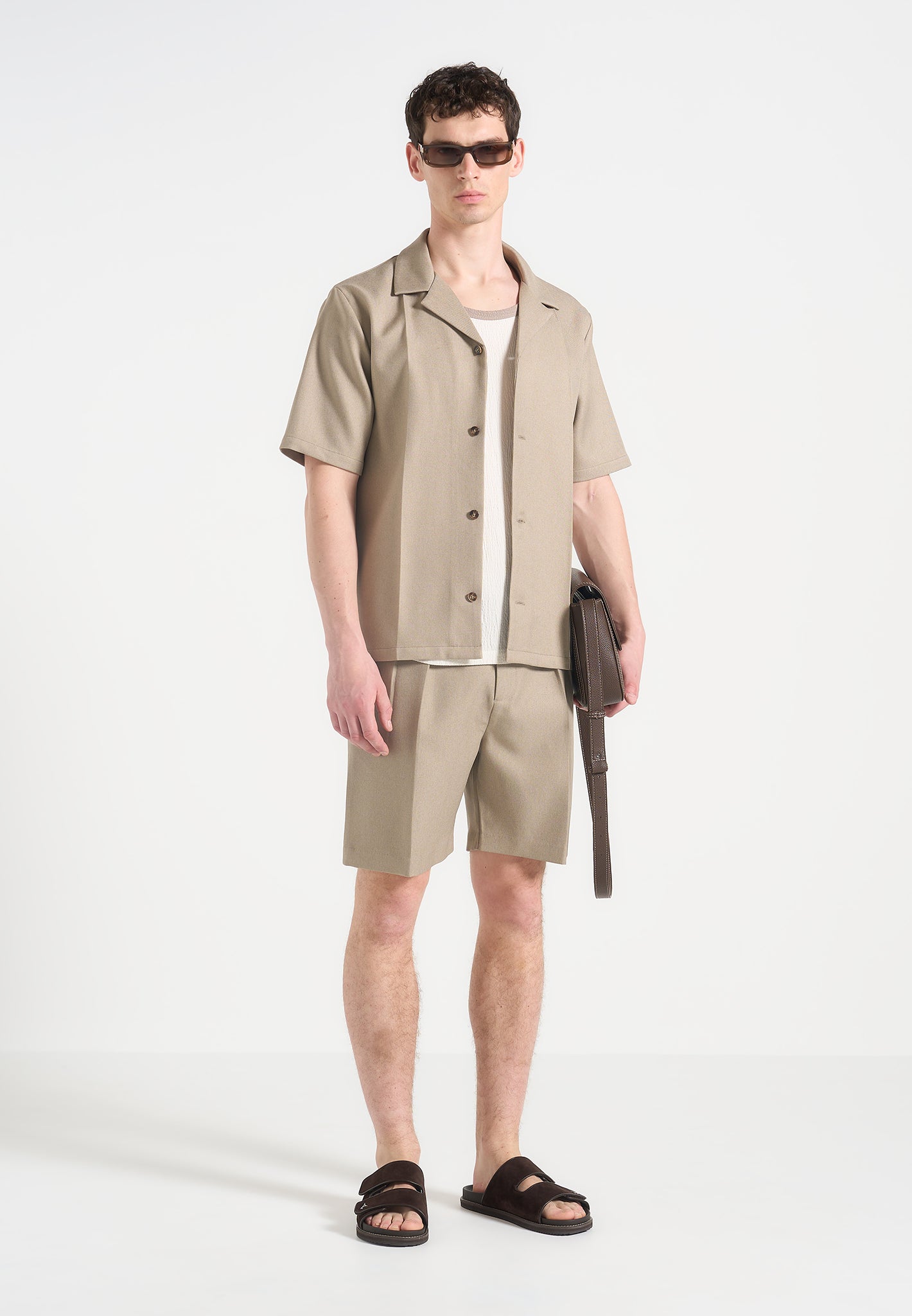 twin-pleat-tailored-shorts-beige 