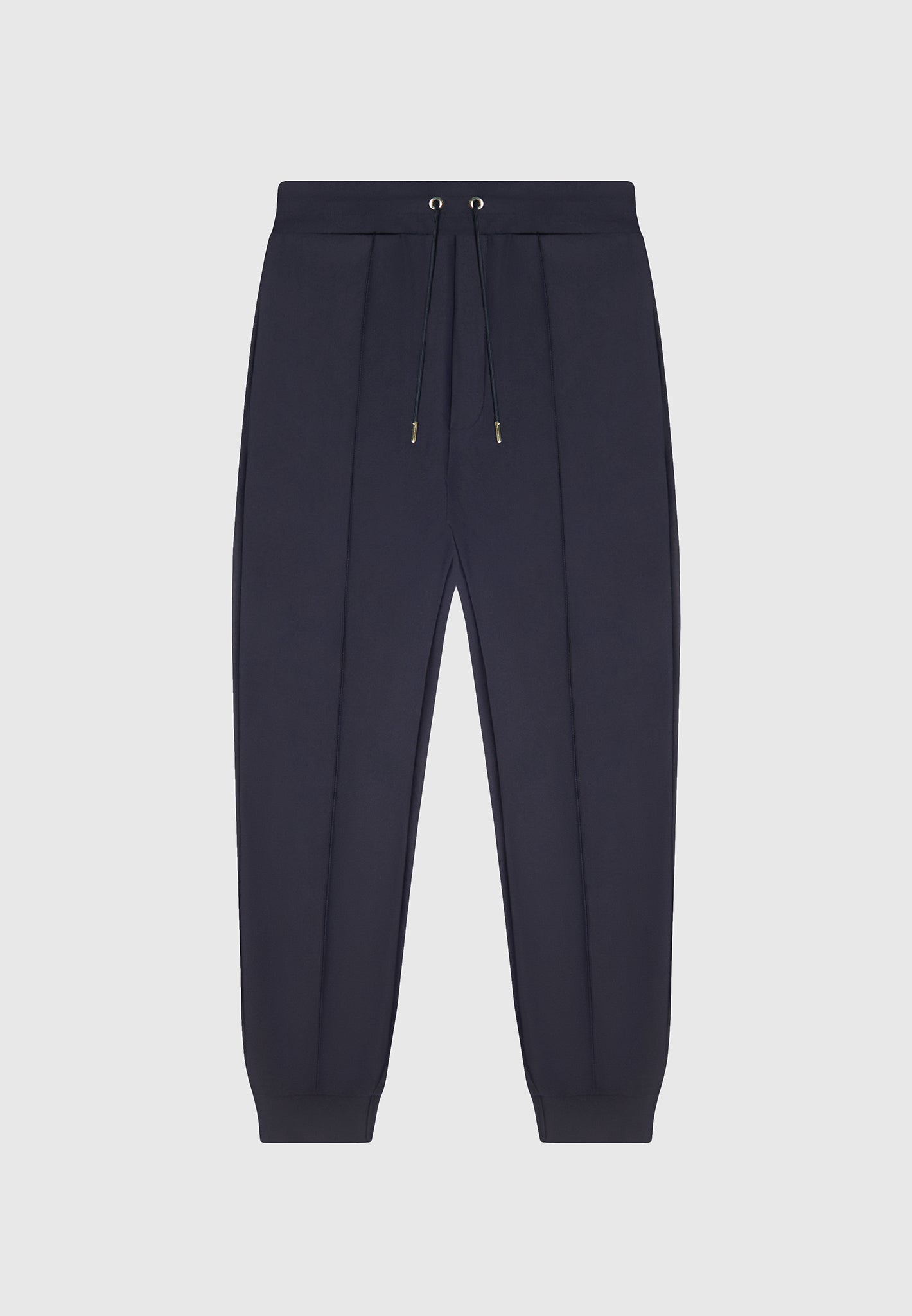 neoprene-tapered-fit-pintuck-joggers-navy