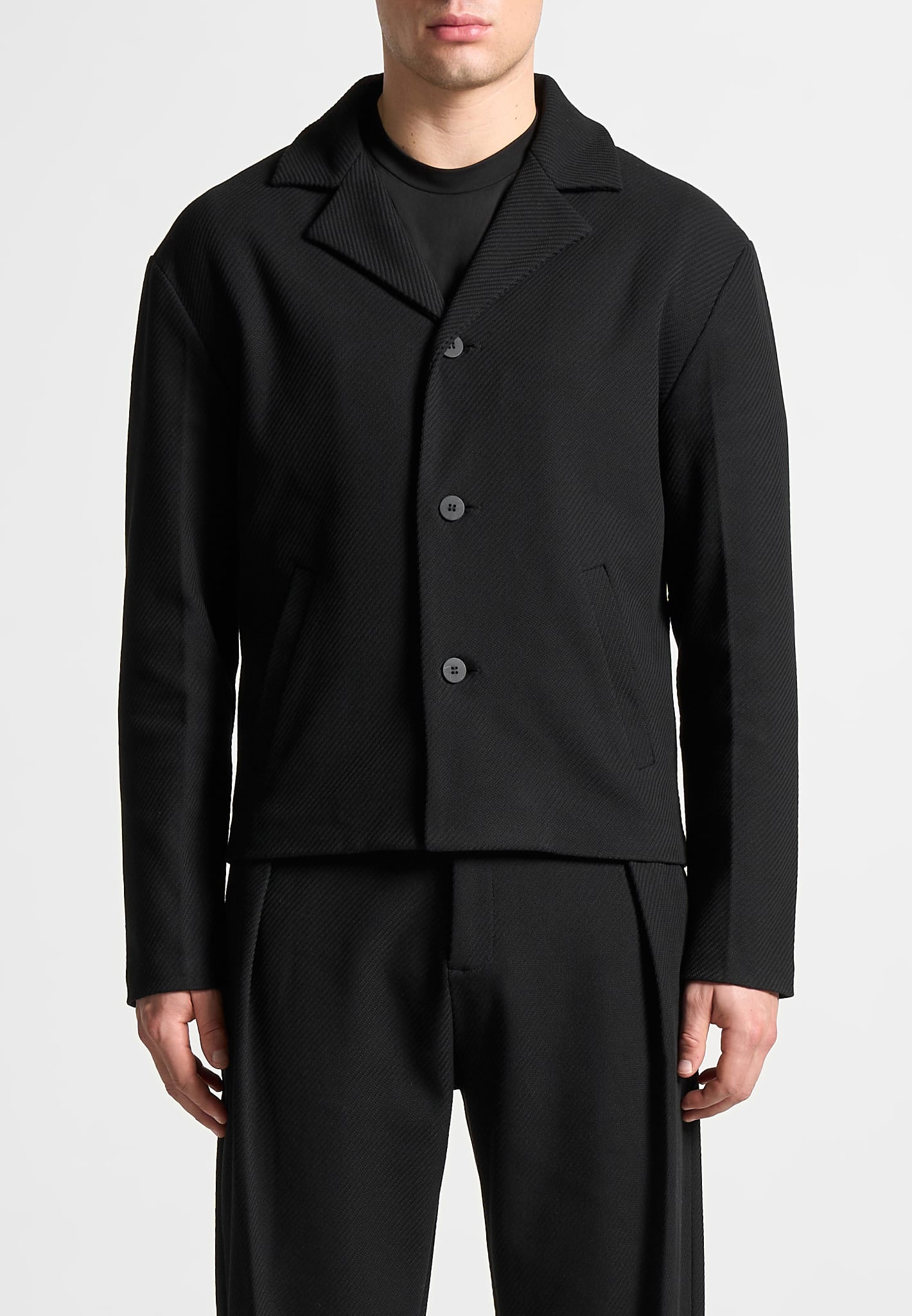 revere-collar-twill-jacket-black