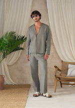 Axel - Minimal Kimono Shirt - Khaki