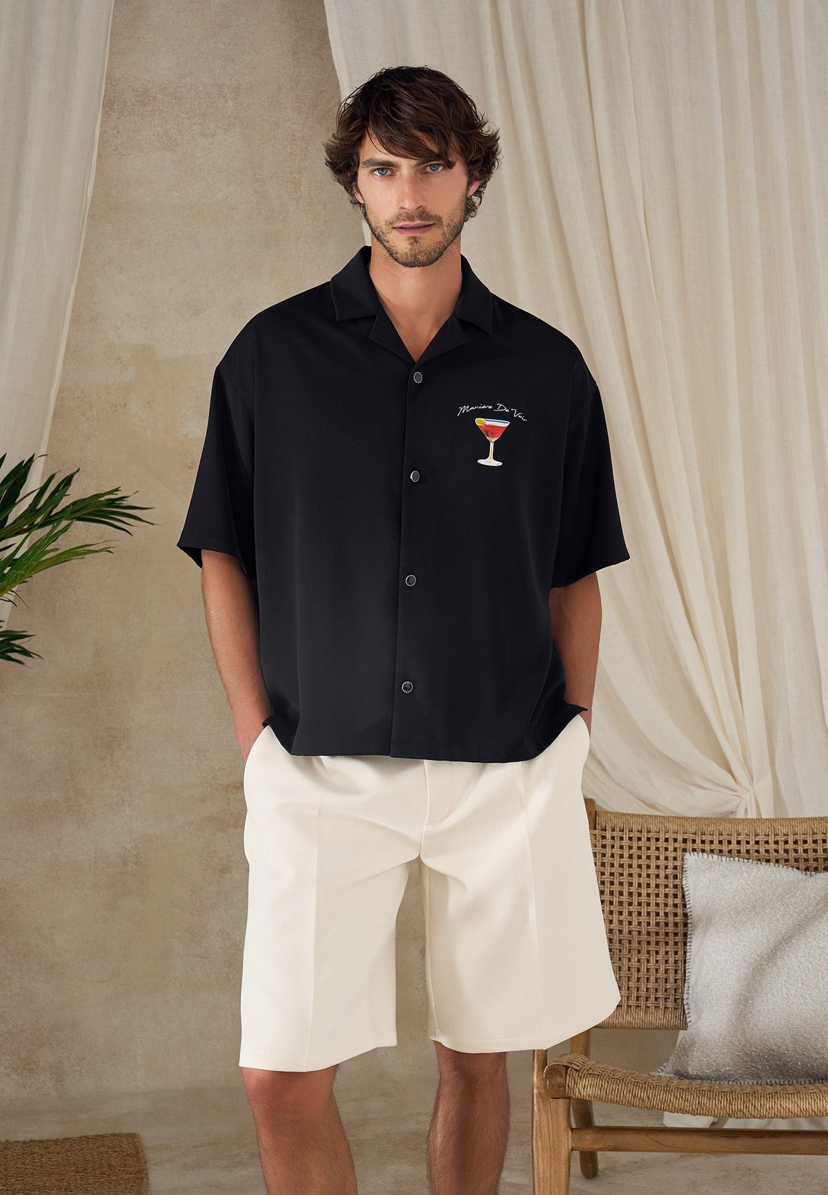 St. Barts - Relaxed Fit Shirt - Black