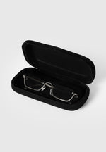 Kai - Rectangular Frameless Sunglasses - Silver