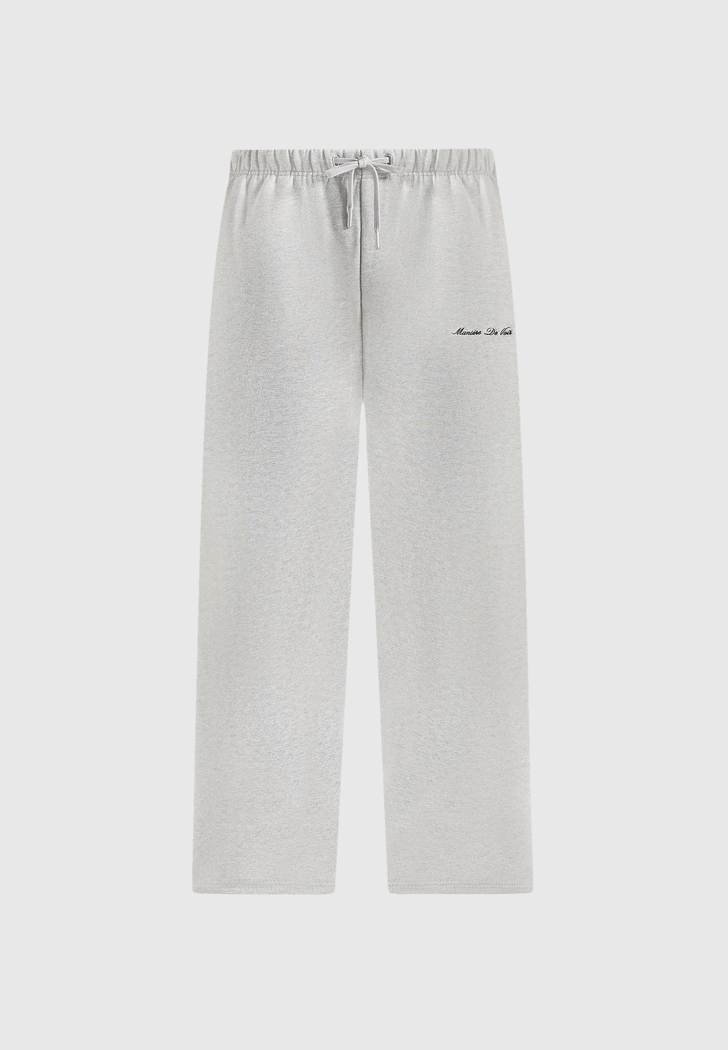 JS003 - Unisex Signature Wide Leg Joggers - Marl Grey