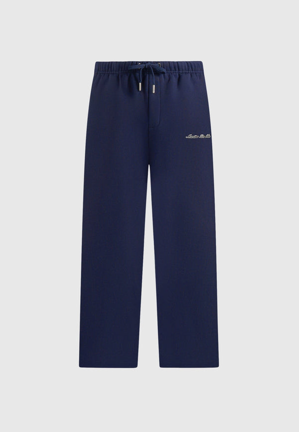 JS003 - Unisex Signature Wide Leg Joggers - Navy