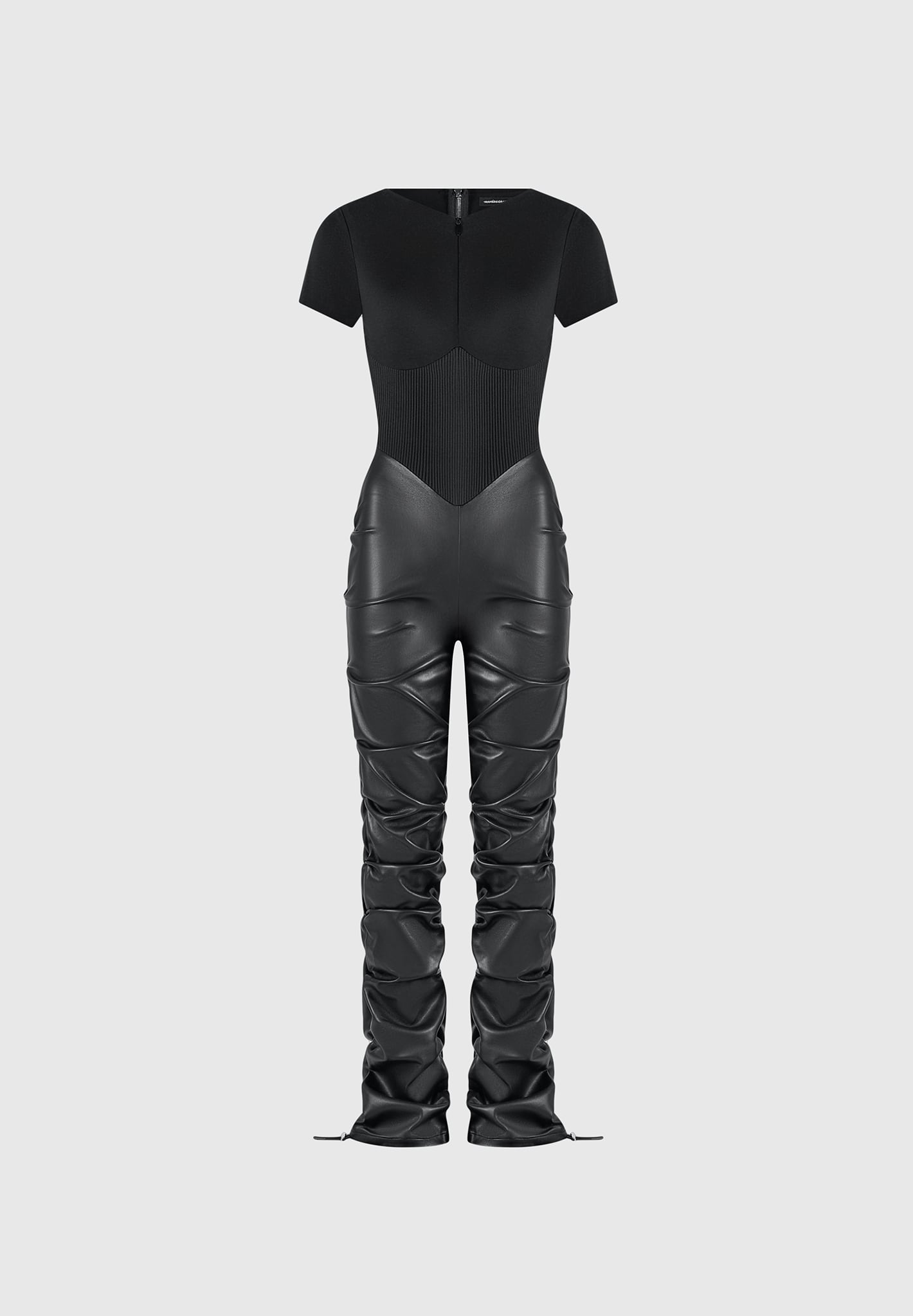 tacked-vegan-leather-t-shirt-jumpsuit-black 