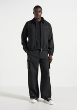 kilian-unisex-twill-signature-jacket-black