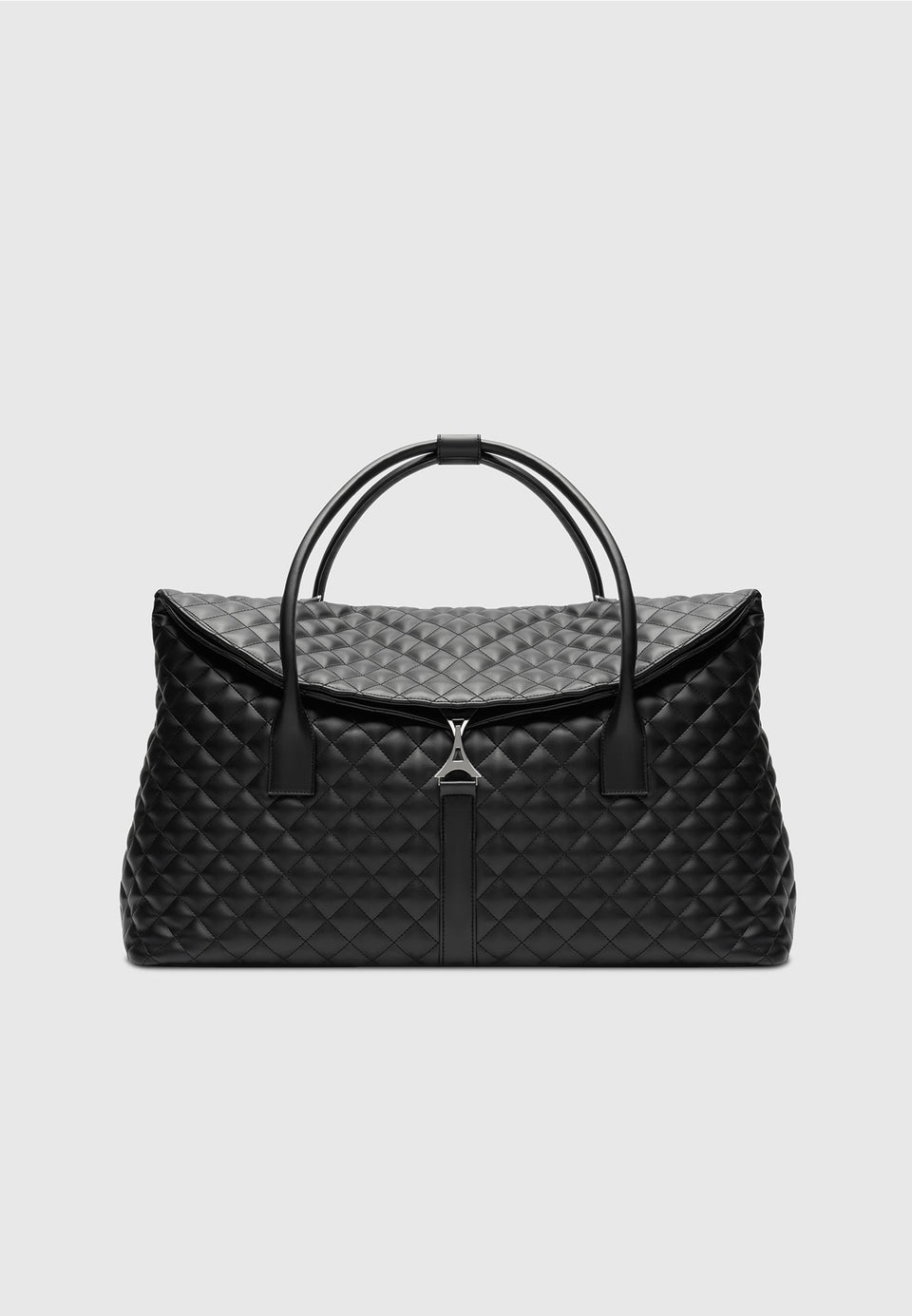 leather-diamond-quilted-travel-bag-black