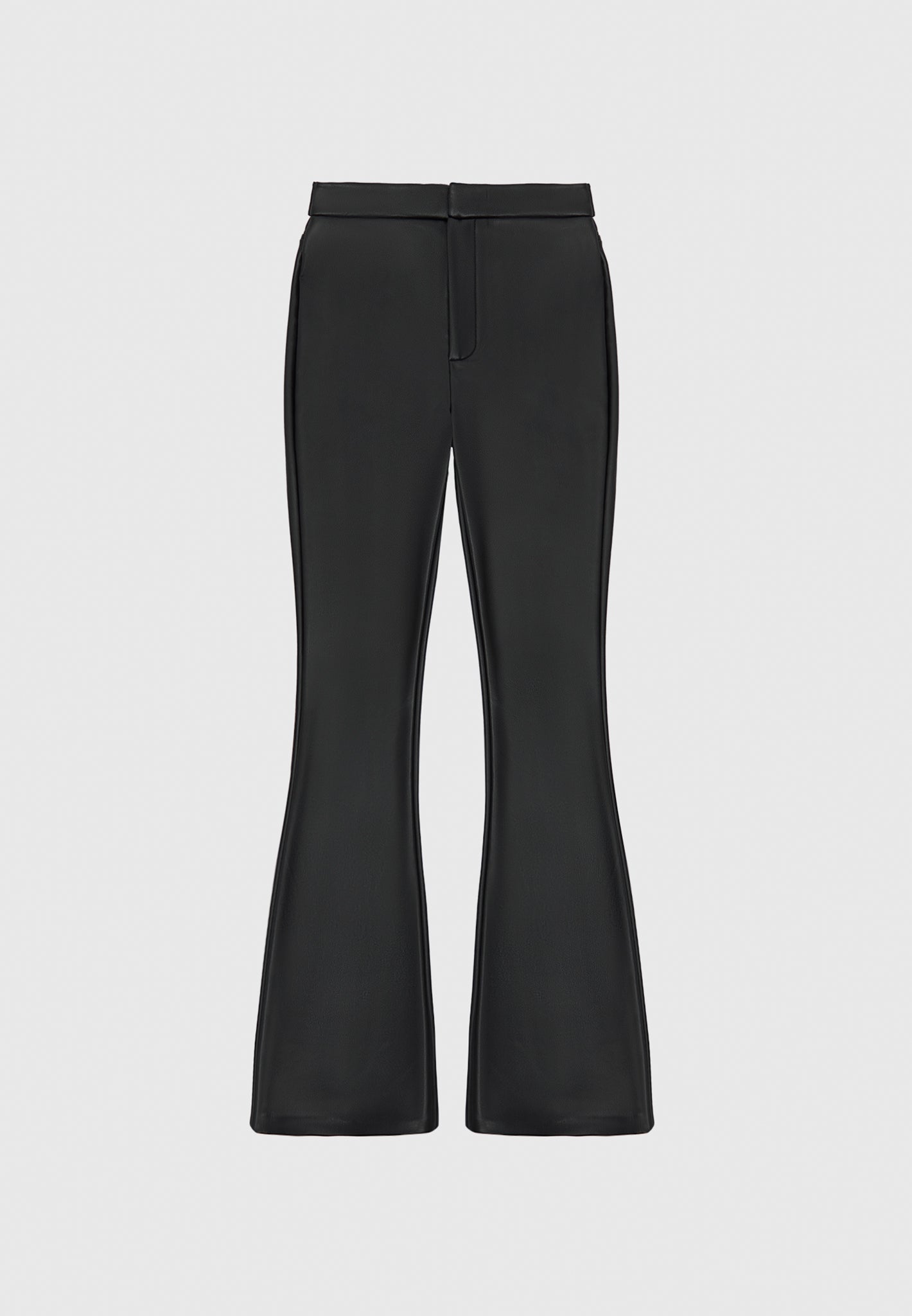 vegan-leather-mini-flared-leggings-black