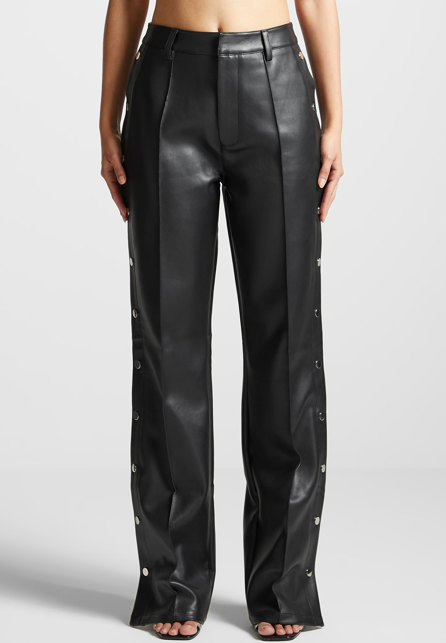 vegan-leather-pintuck-popper-trousers-black 