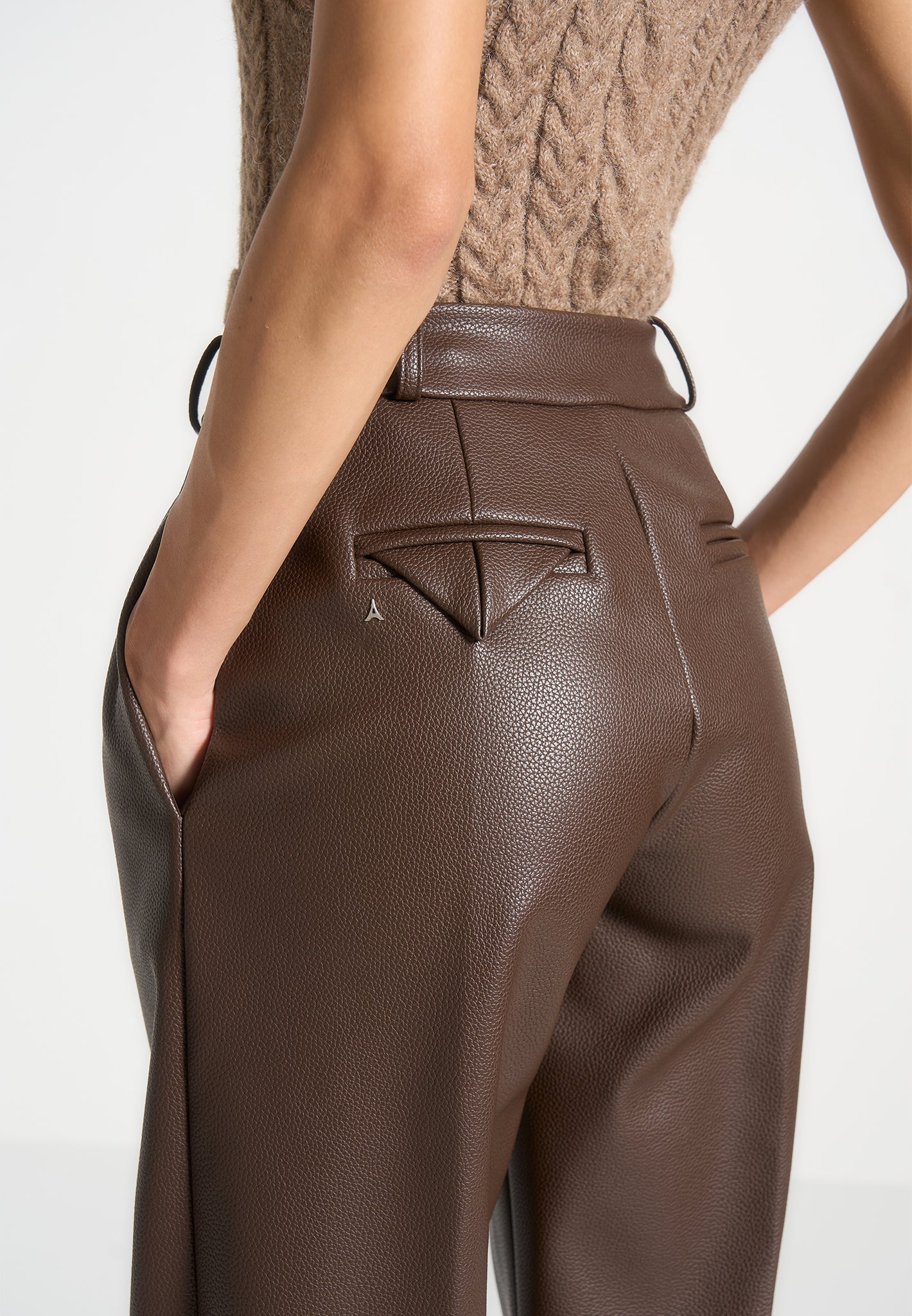 pebbled-leather-pleated-stacked-trousers-brown 