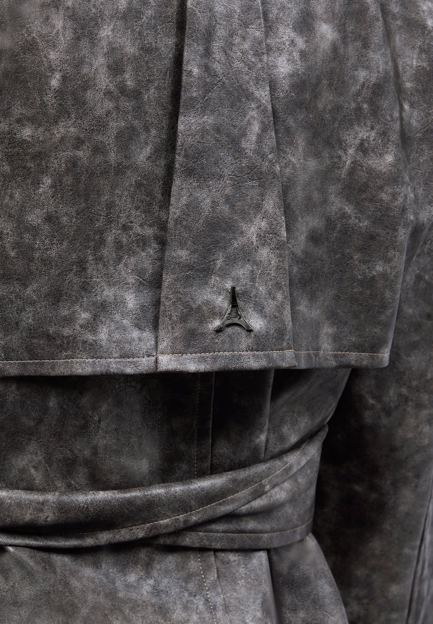 vintage-vegan-leather-trench-coat-grey