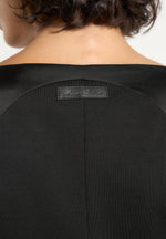 Selene - Belted Satin Contour Flared Jumpsuit - Black