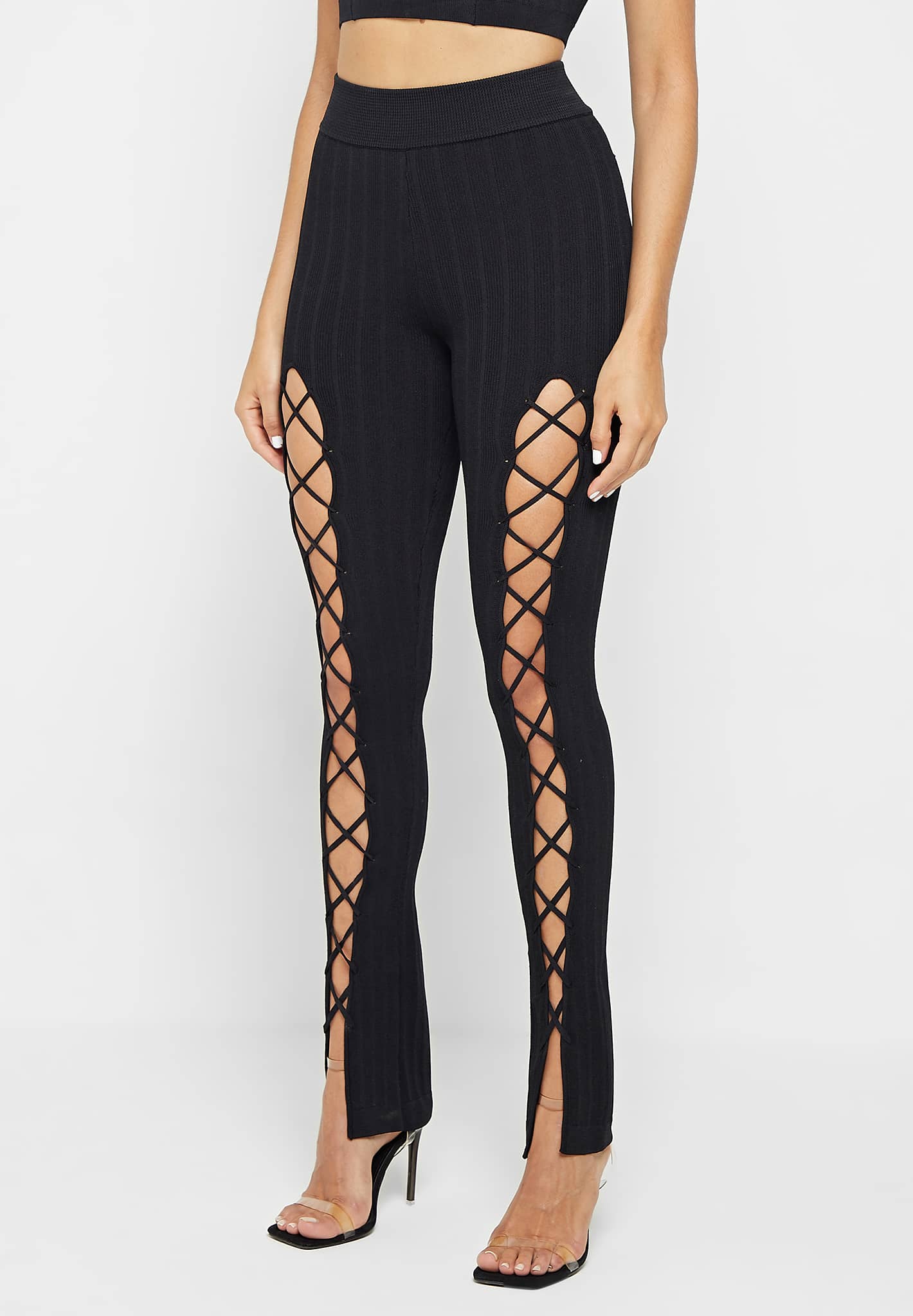 knitted-lace-up-leggings-black