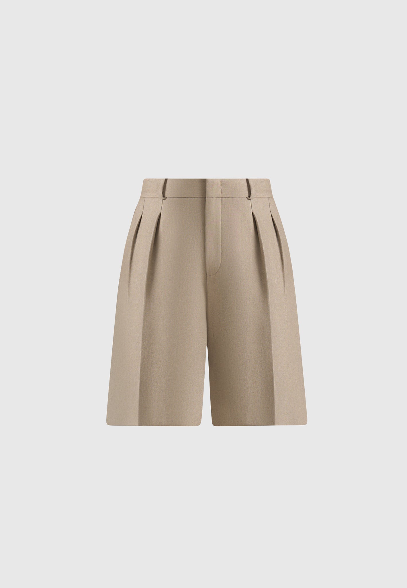 lorette-double-pleat-tailored-shorts-taupe