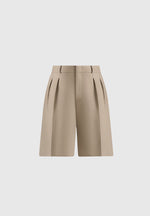 lorette-double-pleat-tailored-shorts-taupe
