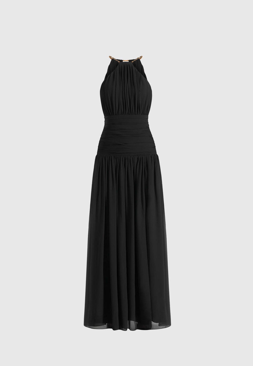 fabienne-metallic-ruched-halterneck-maxi-dress-black