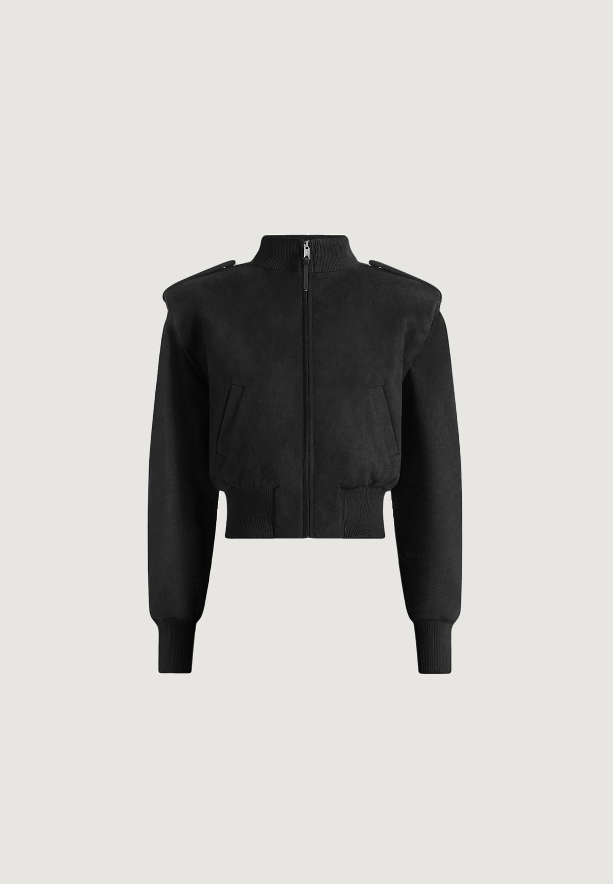 delfina-suede-layered-shoulder-cropped-bomber-jacket-black