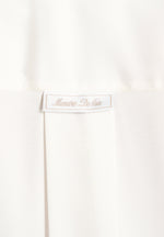 Milena - Chain Belt Ruched Shirt Mini Dress - White