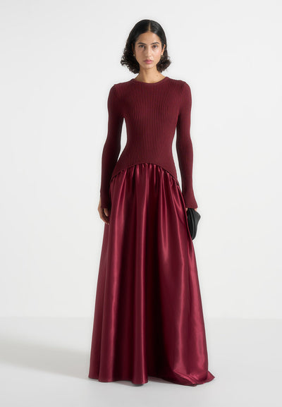 adeline-knit-satin-curved-hem-maxi-dress-wine-red