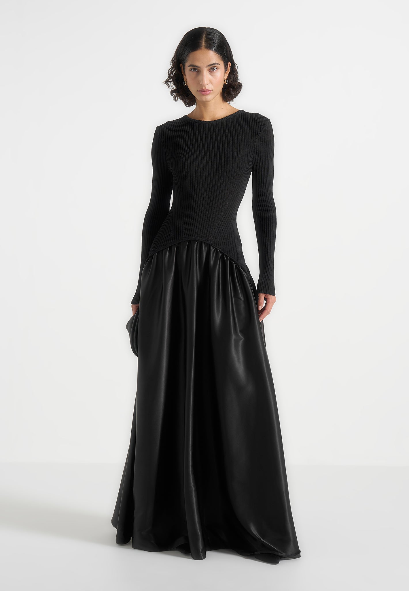adeline-knit-satin-curved-hem-maxi-dress-black