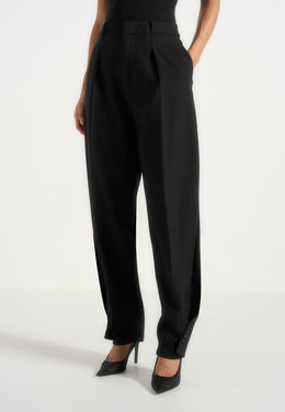 sophie-twist-leg-tailored-pants-black