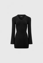 wide-shoulder-knitted-contour-mini-dress-black