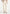 Calista - Line Art Denim Jeans - Cream