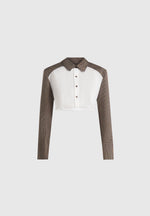 bernadette-houndstooth-cotton-cropped-shirt-white-brown