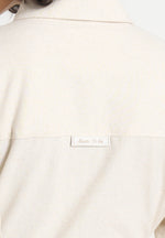 Fern - Linen Midi Shirt Dress With Tie Waist - Natural