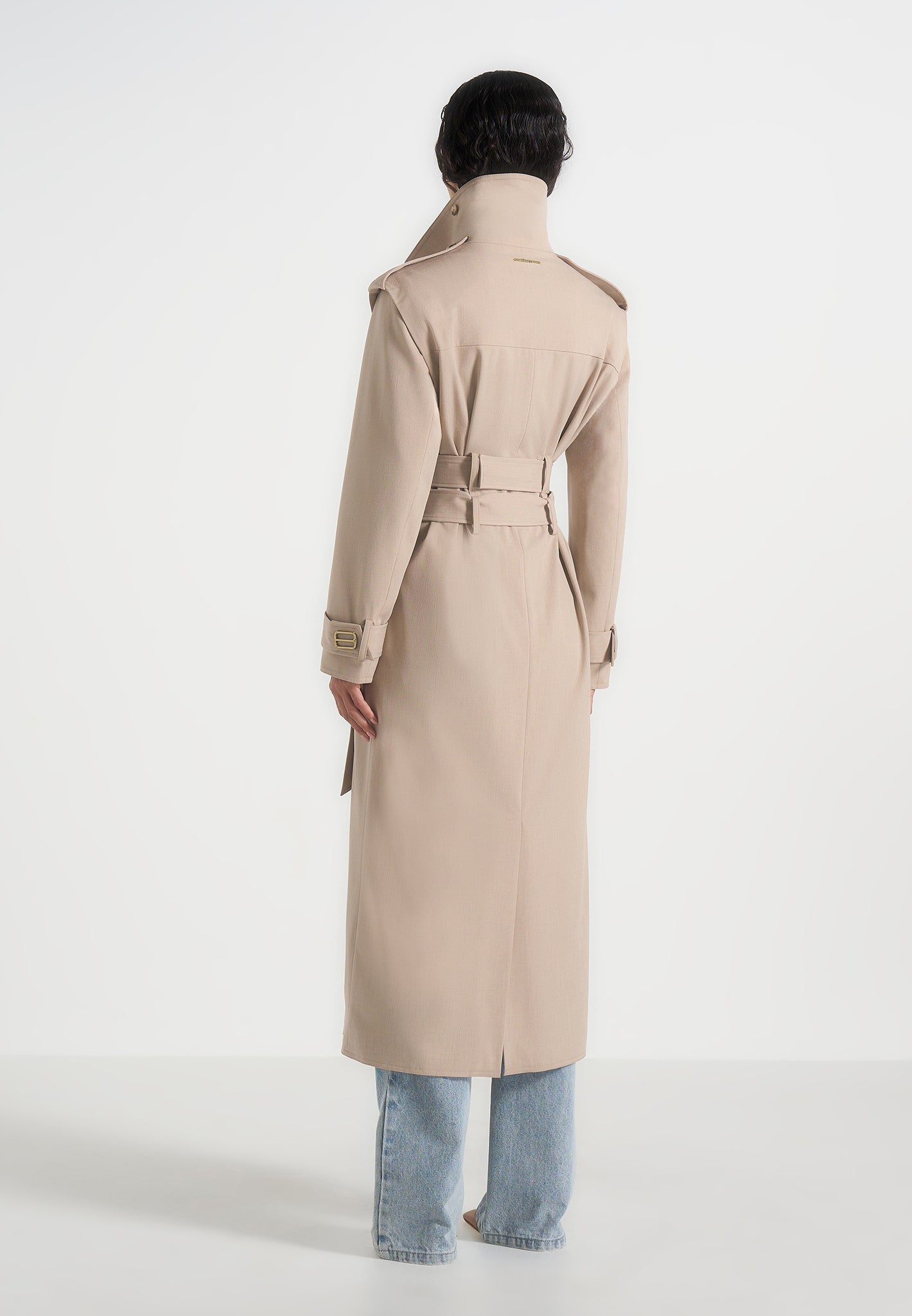 Esther - Trench Coat With Double Belt - Beige