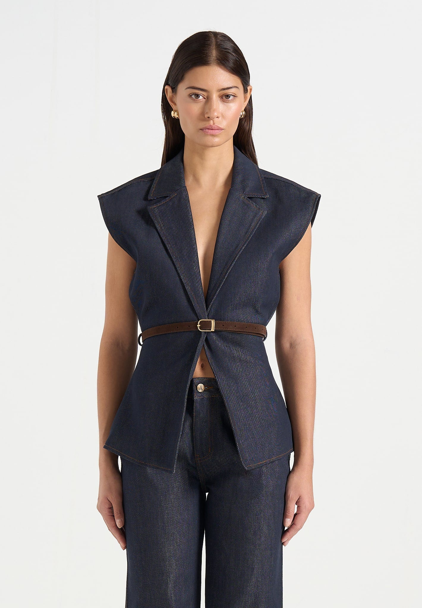 linda-denim-wide-shoulder-cinched-waistcoat-indigo