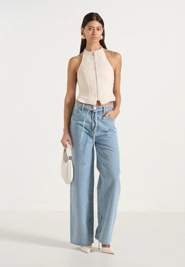 claudette-twill-halterneck-backless-top-cream