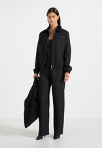 kilian-unisex-twill-signature-jacket-black