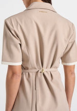 baya-tailored-cinch-waist-pleated-blazer-dress-taupe
