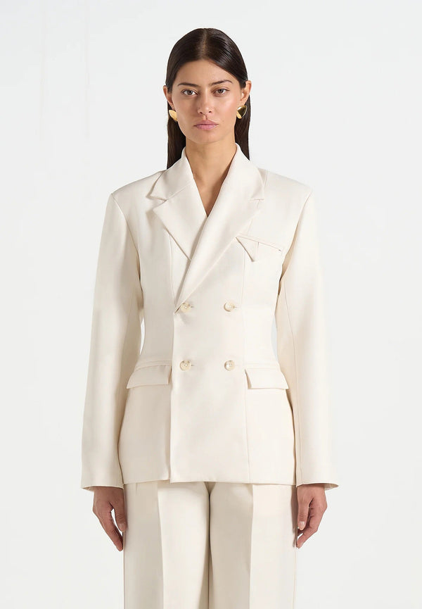 Maia - Double Breasted Blazer - Off White