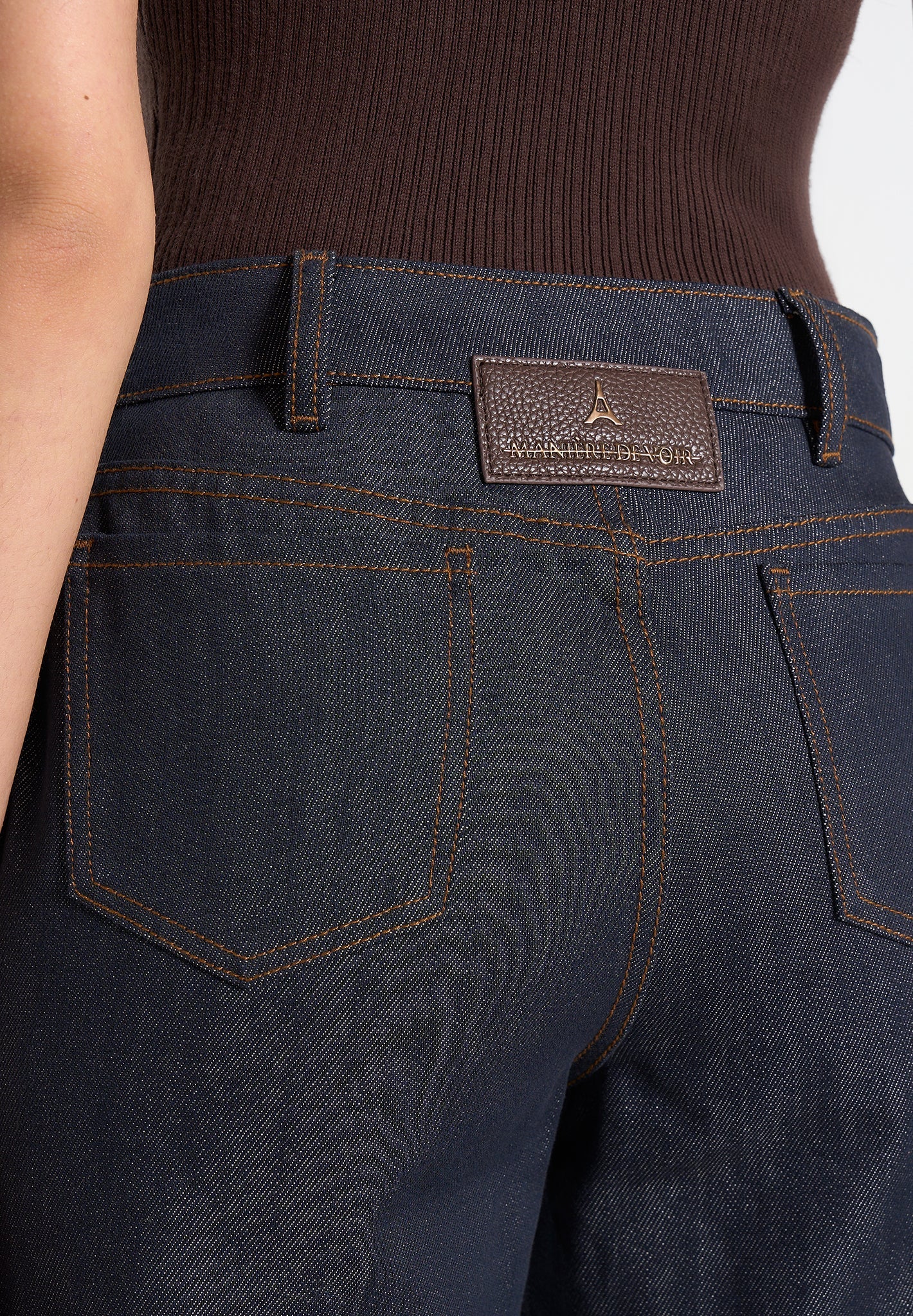 Florence - Denim High Rise Straight Leg Jeans - Indigo