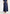 Yara - Asym Tie-Waist Cotton Midi Dress - Navy