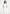 Yara - Asym Tie-Waist Cotton Midi Dress - White