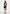 Summer - Ruched Open-Back Cotton T-Shirt Mini Dress - Black