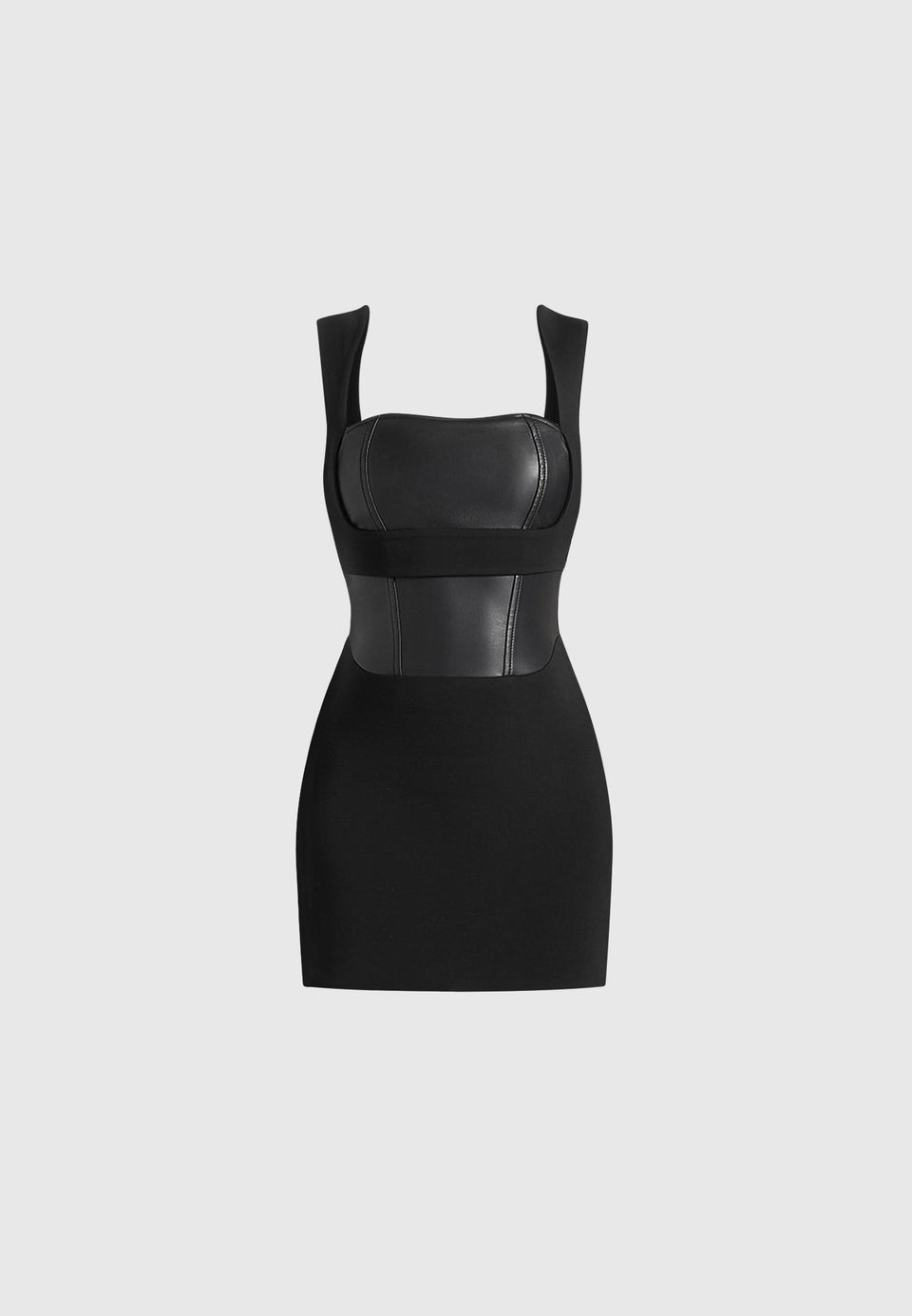 layered-corset-mini-dress-black