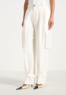 textured-tailored-pleated-cargo-pants-white
